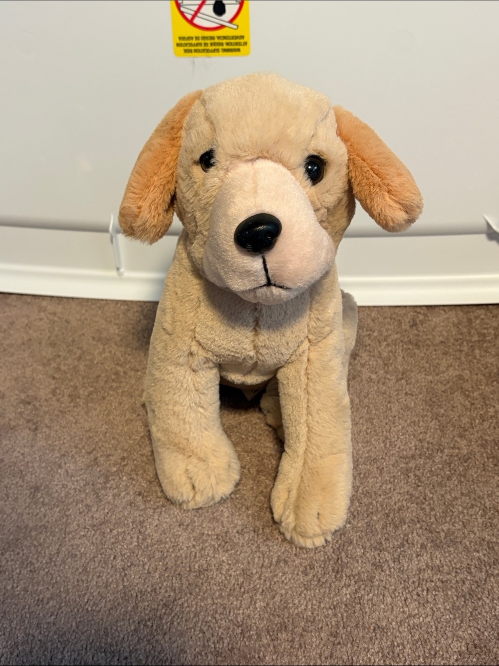 Plush Tan Dog Toy - Soft Puppy Plush